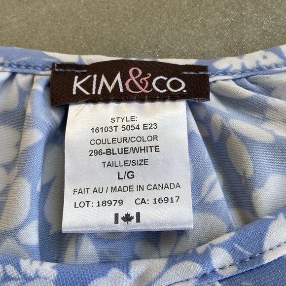 *NWOT* Kim & Co. Brazil Knit Top - Size L - Picture 5 of 7